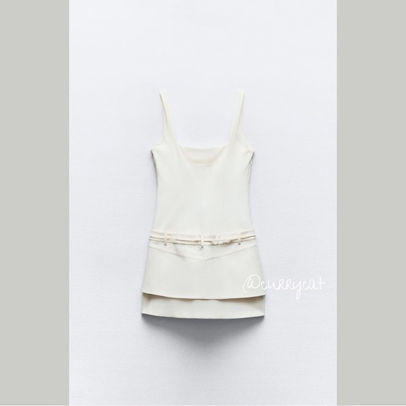 Zara BELTED FITTED DRESS - Picture 5 of 9